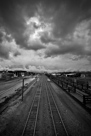 Railroad and Clouds